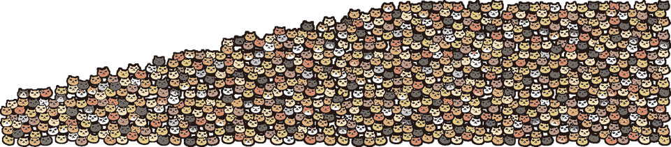 2000匹以上の猫のイラスト