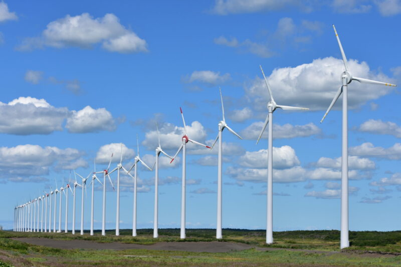 風力発電の画像