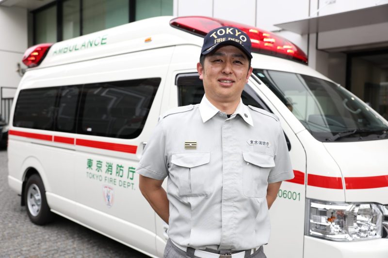 デイタイム救急隊の江面隊長の写真